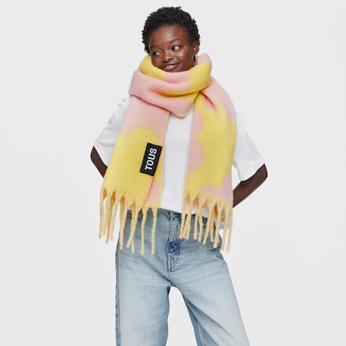 Pink Muffler TOUS Candy Flowers