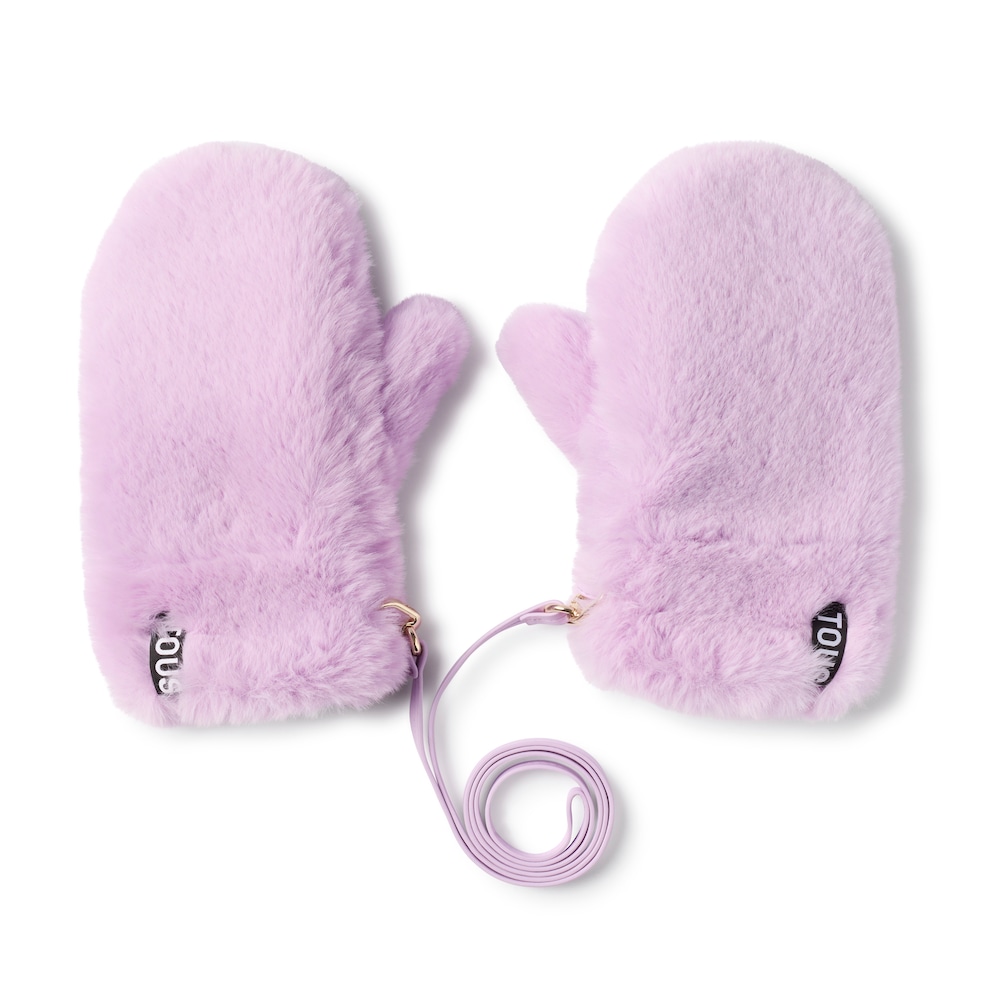 Moufles mauves TOUS Carol Warm