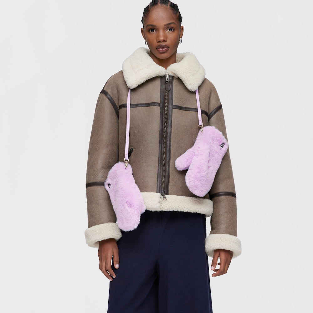 Moufles mauves TOUS Carol Warm