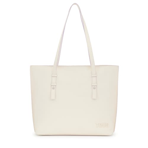 Shopper grande de piel beige TOUS Candy
