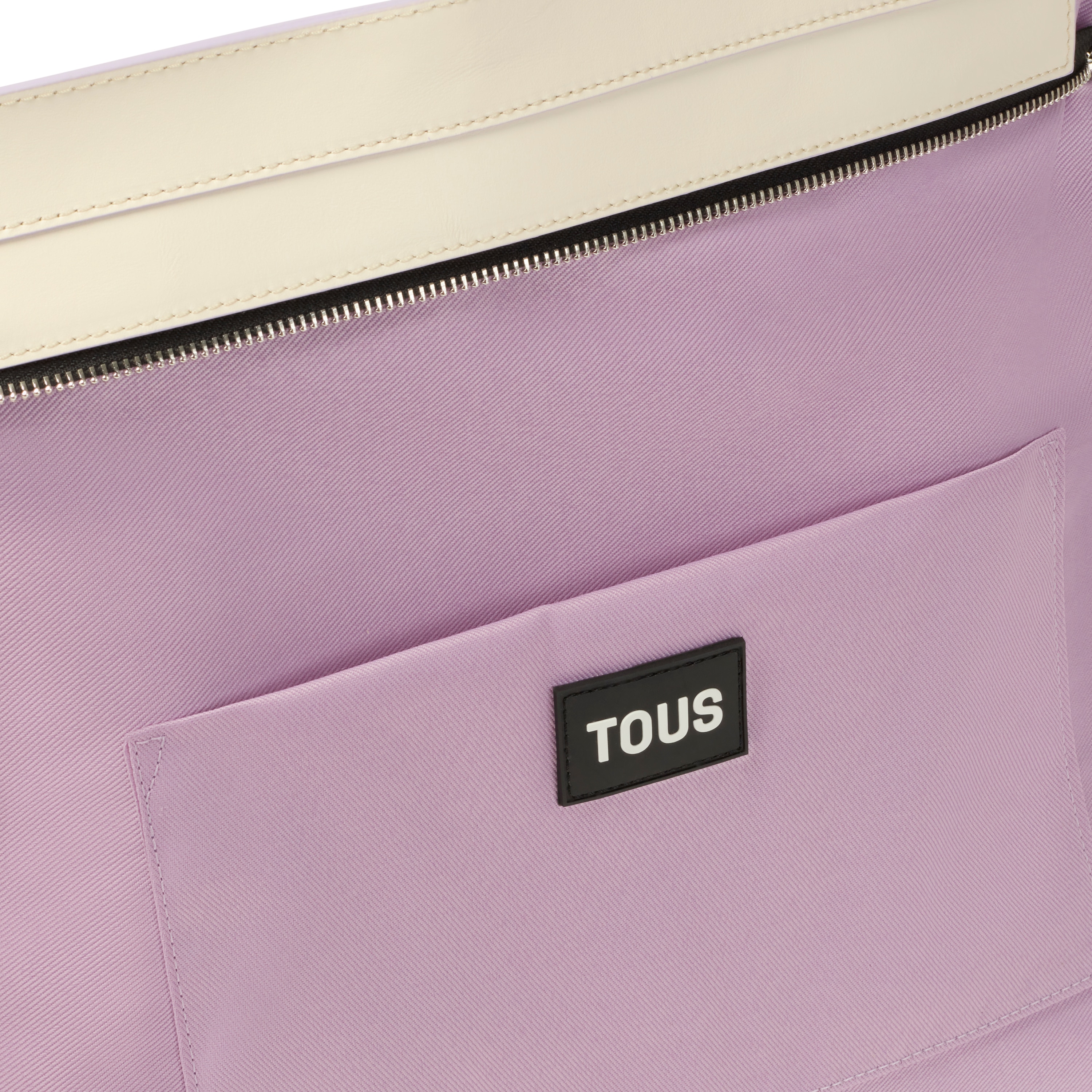 Large beige leather Shopping bag TOUS Candy