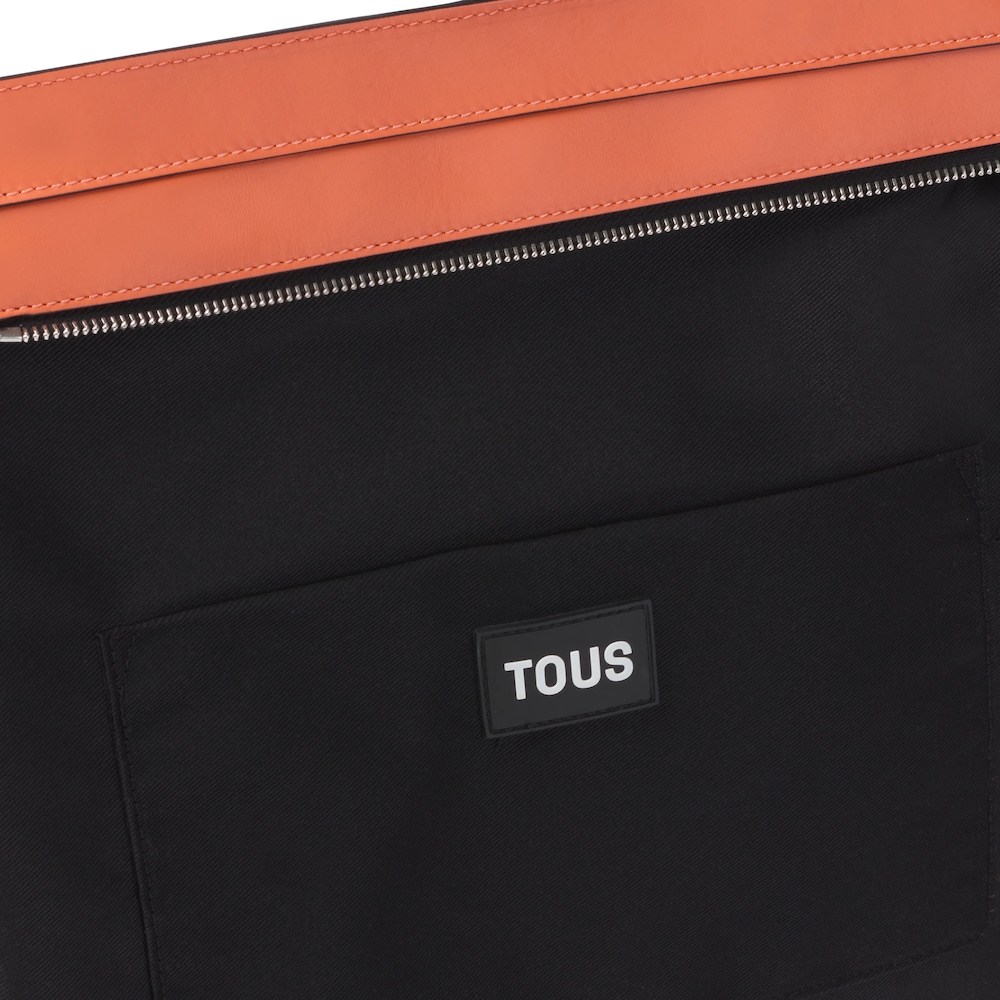 Shopper grande de piel naranja TOUS Candy