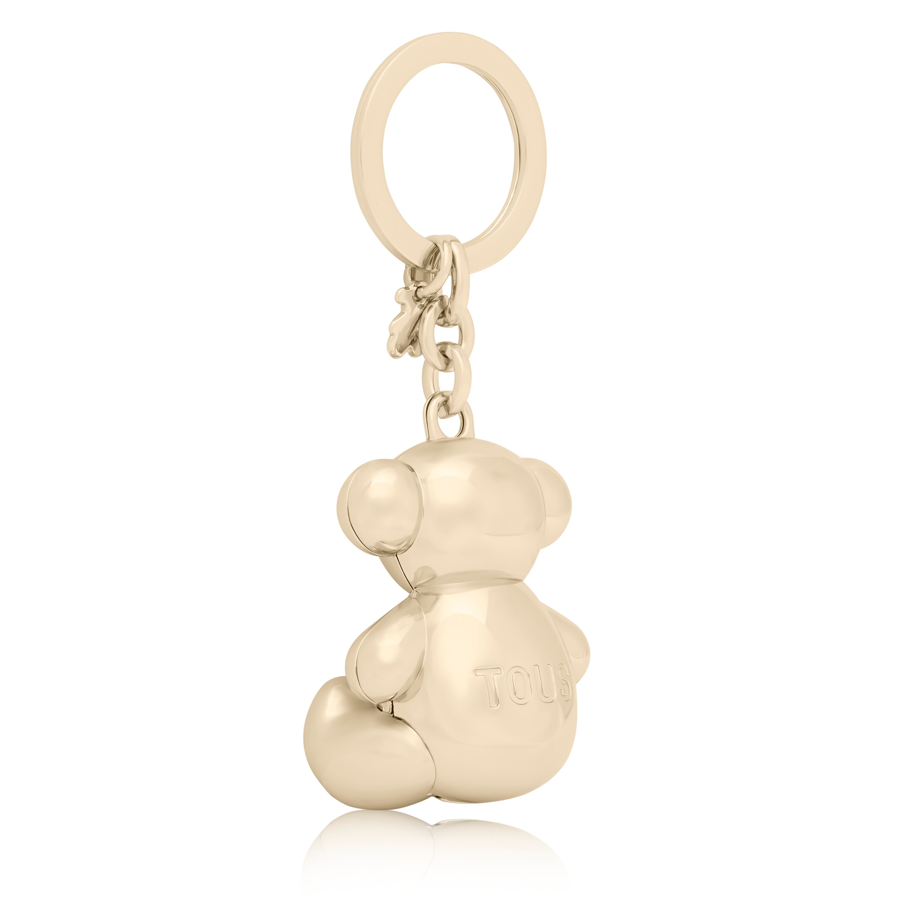 Gold-colored Metal Bold Bear Key ring