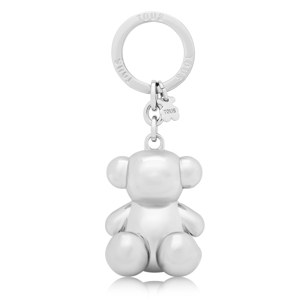 Silver-colored metal Bold Bear Key ring Silver-colored metal Bold Bear Key ring