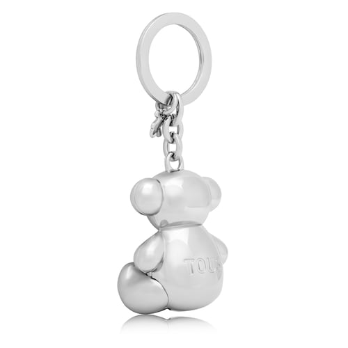 Llavero oso plateado Metal Bold Bear