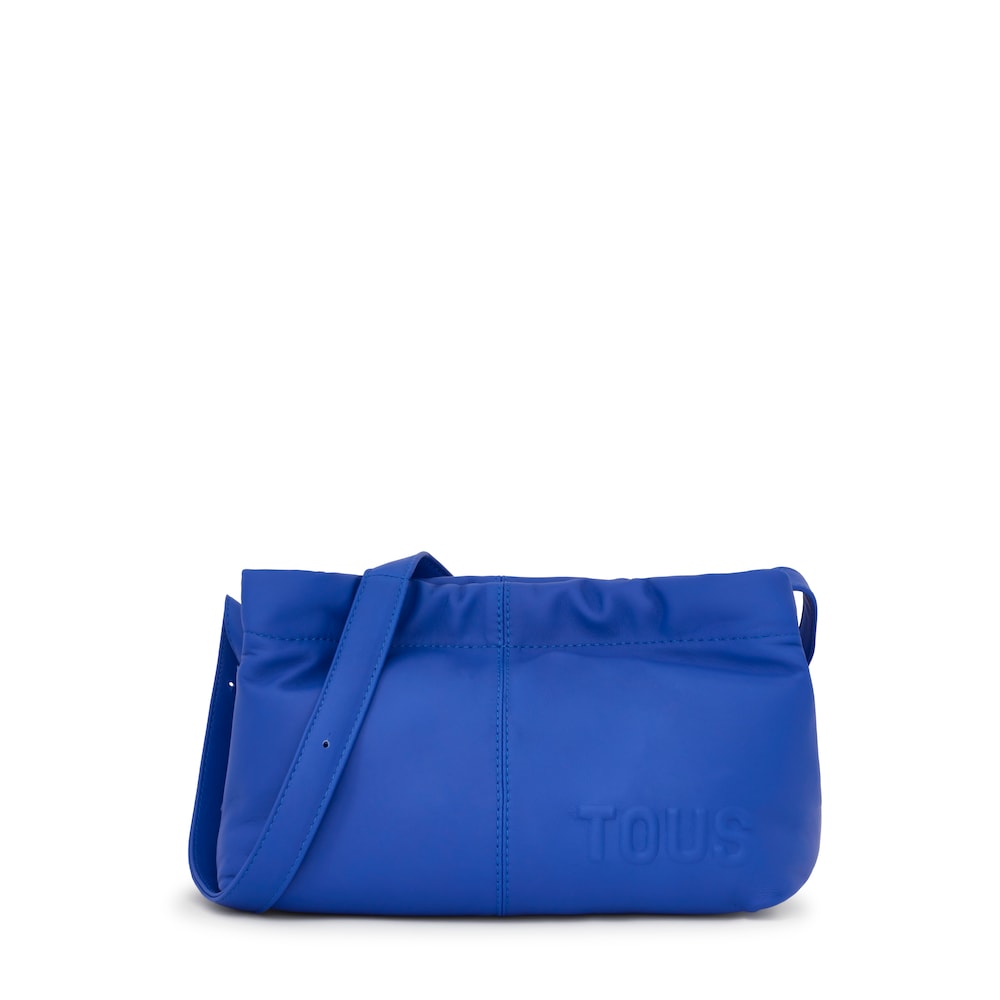 Bandolera de piel azul el&eacute;ctrico TOUS Dolsa
