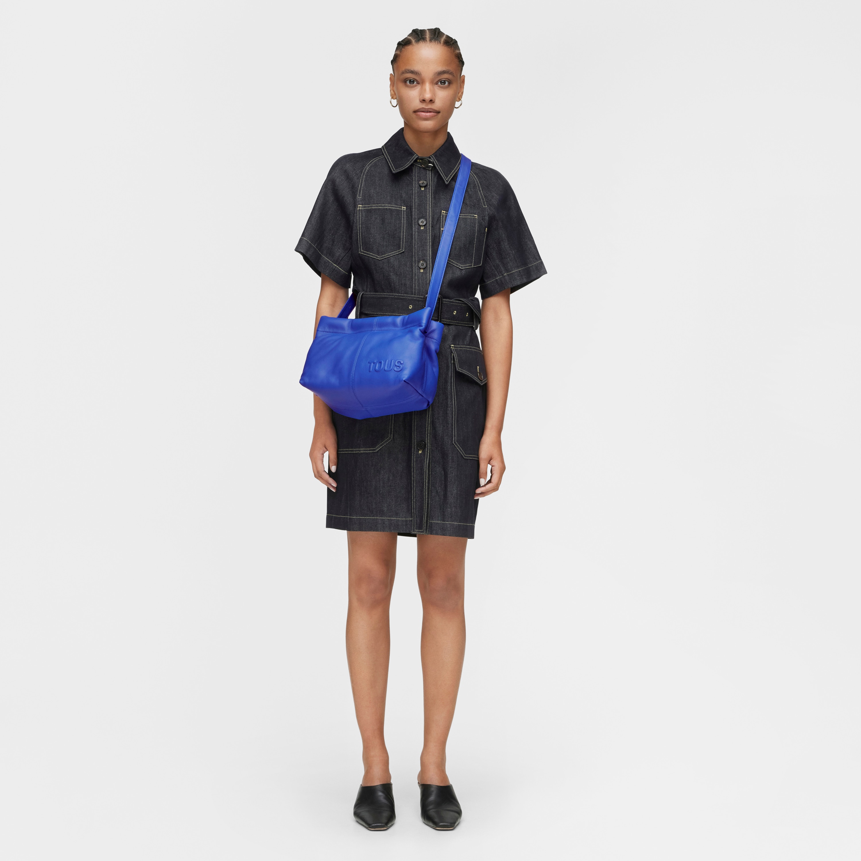 Electric blue leather Crossbody bag TOUS Dolsa
