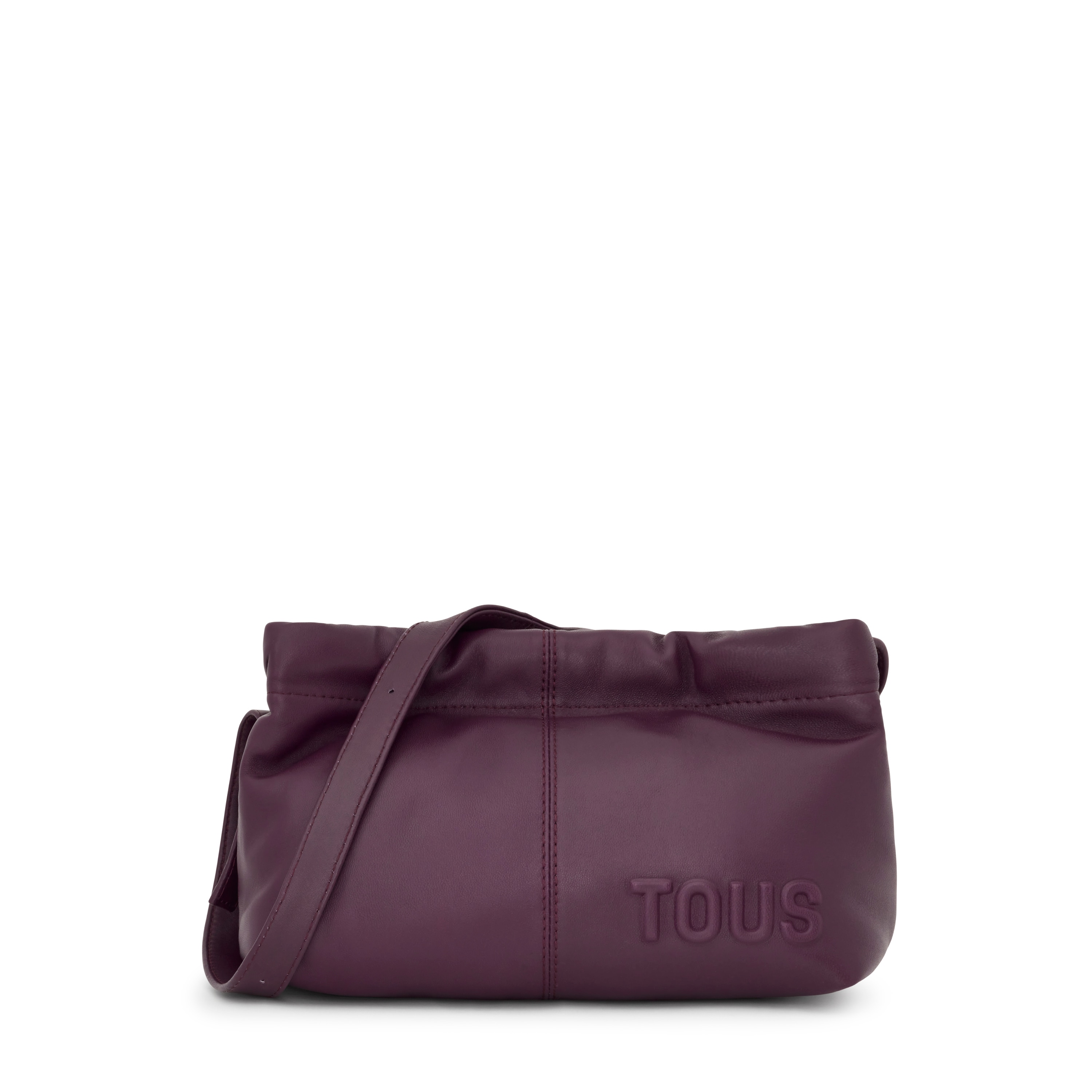 Burgundy-colored leather Crossbody bag TOUS Dolsa