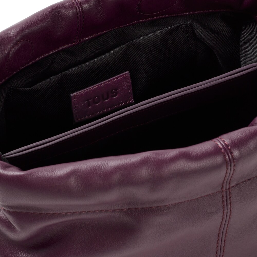 Bandolera de piel burdeos TOUS Dolsa