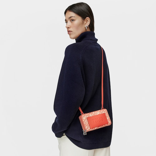 Billetera portamóvil naranja Kaos Mini Evolution