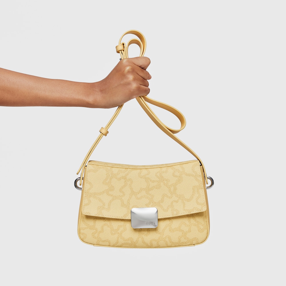 Bandolera peque&ntilde;a crema Kaos Icon