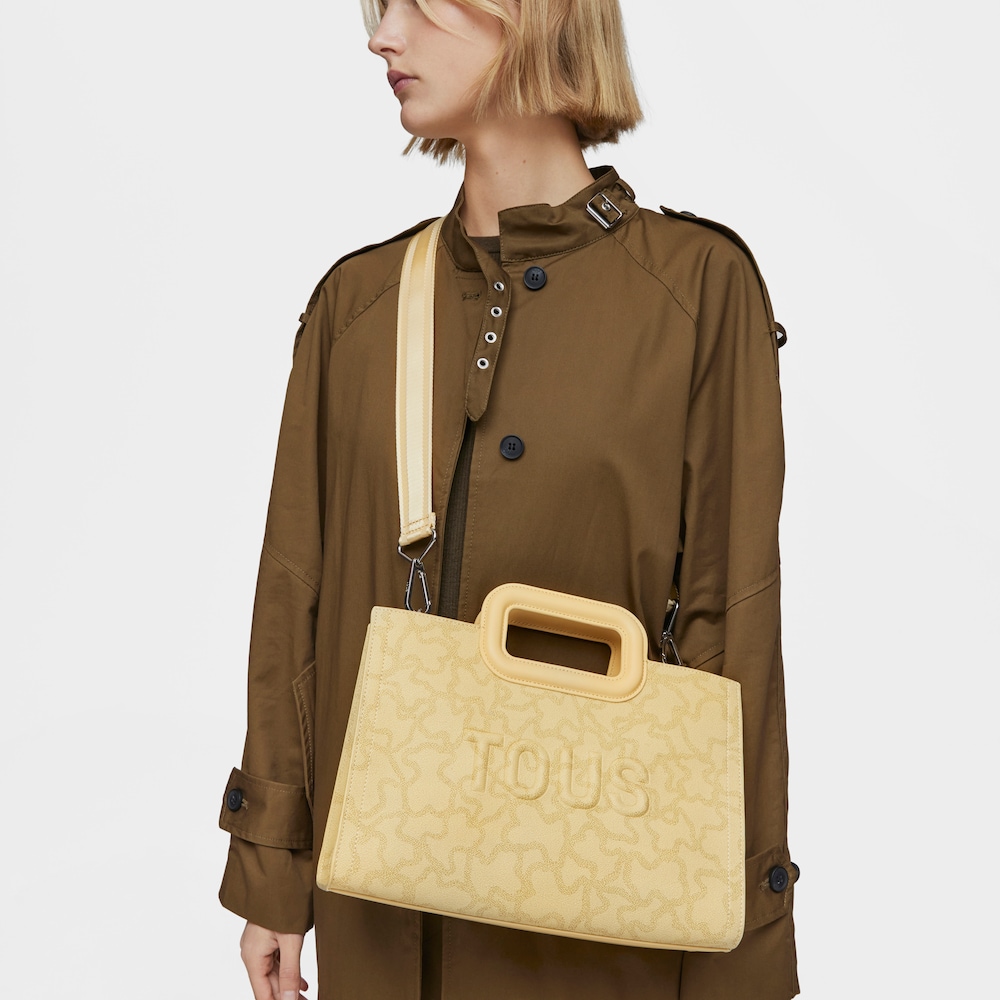 Średniej wielkości kremowa torba na zakupy Kaos Icon Amaya