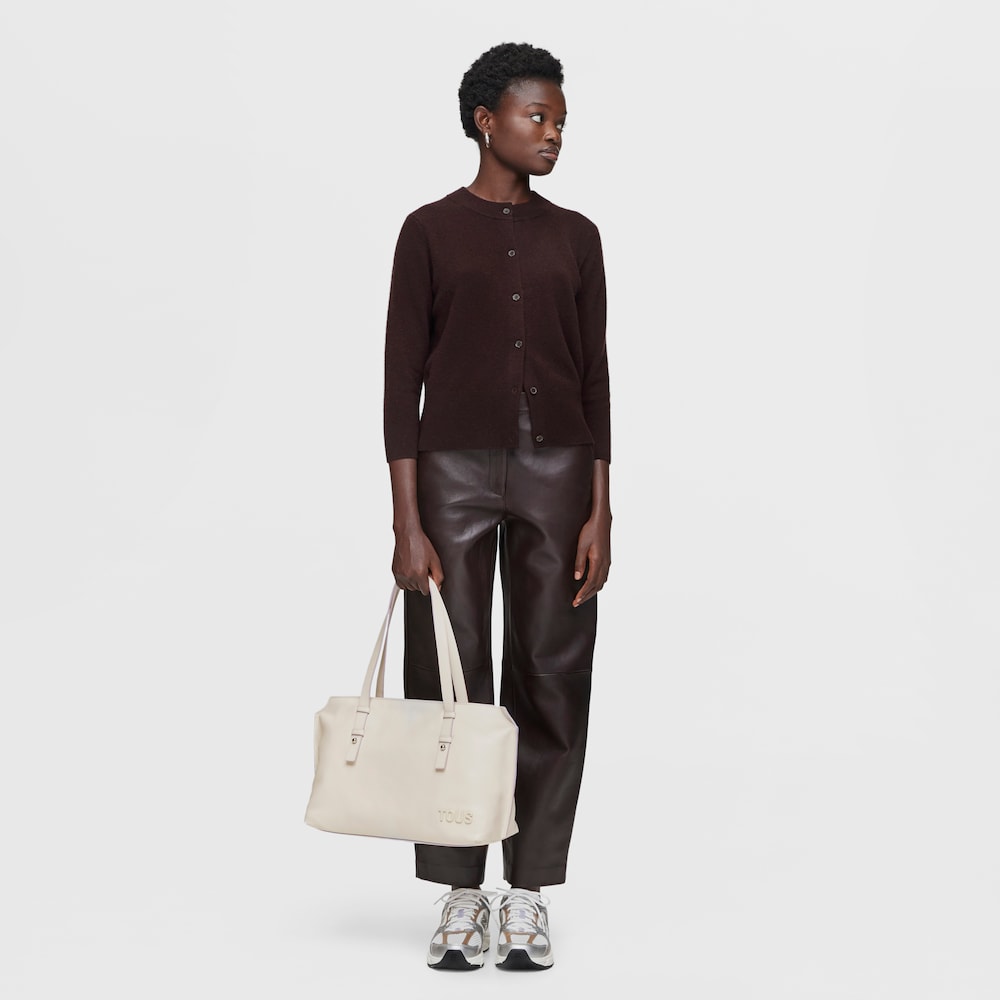 City-Tasche TOUS Candy aus Leder in Beige