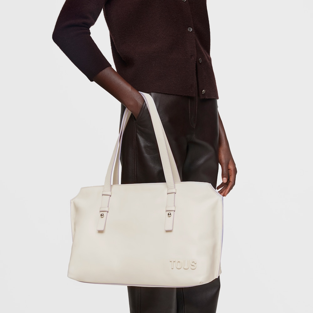 City-Tasche TOUS Candy aus Leder in Beige