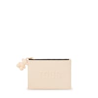 Monedero tarjetero beige TOUS La Rue New