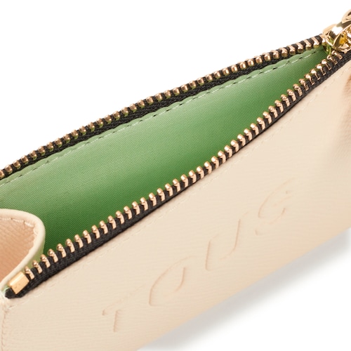 Monedero tarjetero beige TOUS La Rue New