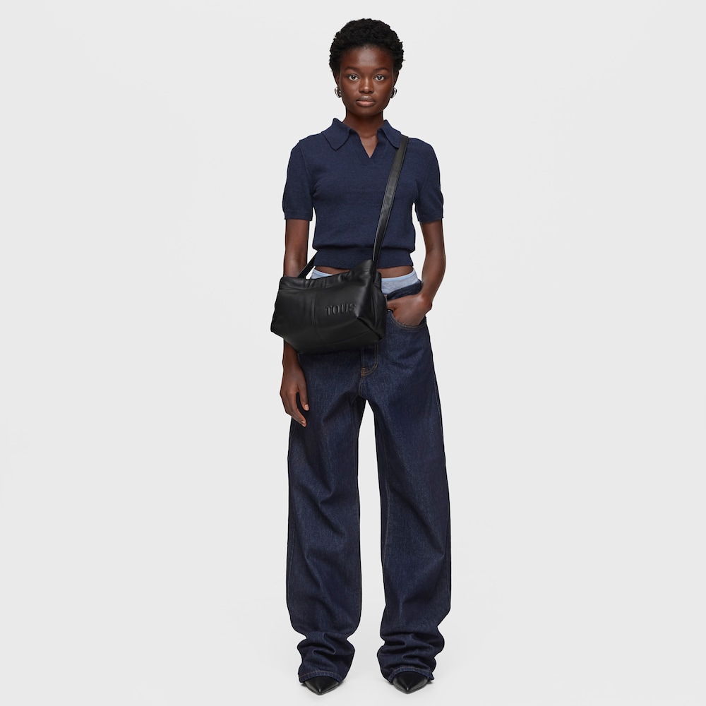 Black leather Crossbody bag TOUS Dolsa