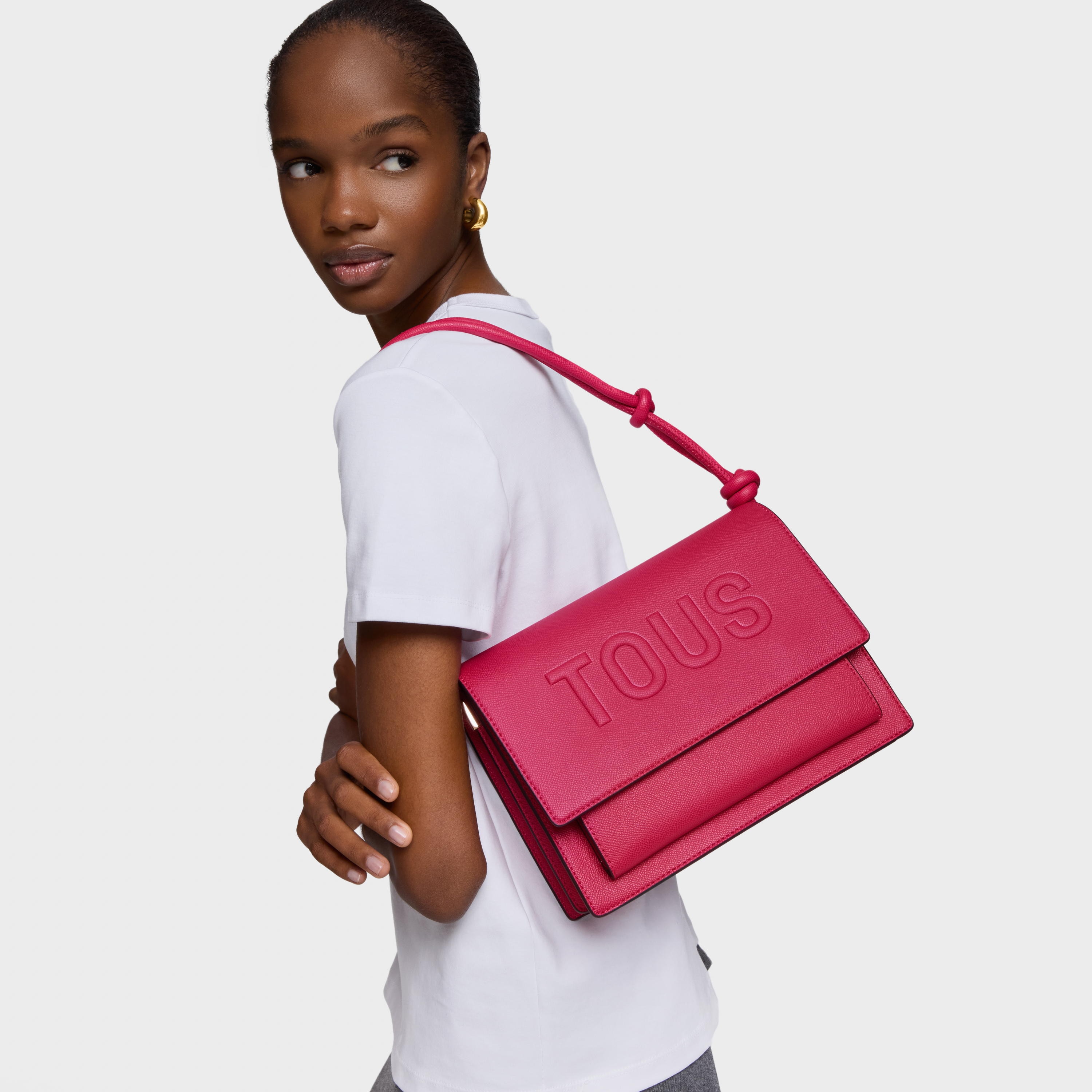 Medium fuchsia TOUS La Rue New Audree Crossbody bag
