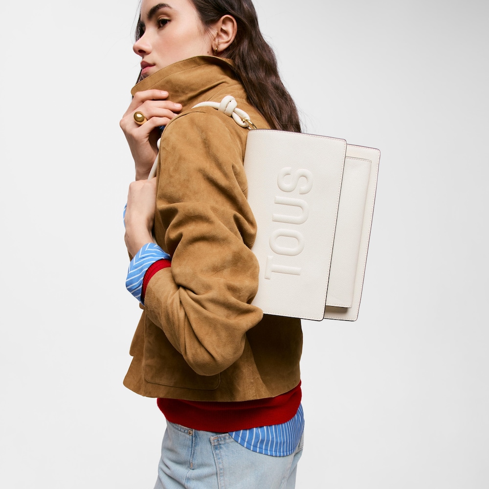 Medium beige TOUS La Rue New Audree Crossbody bag