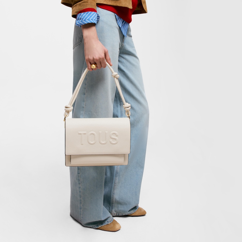 Medium beige TOUS La Rue New Audree Crossbody bag