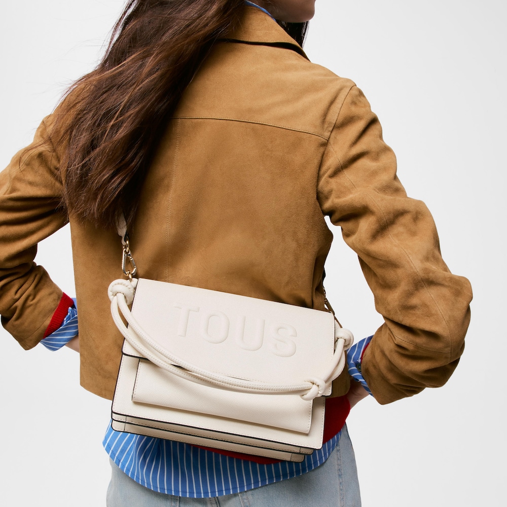 Medium beige TOUS La Rue New Audree Crossbody bag
