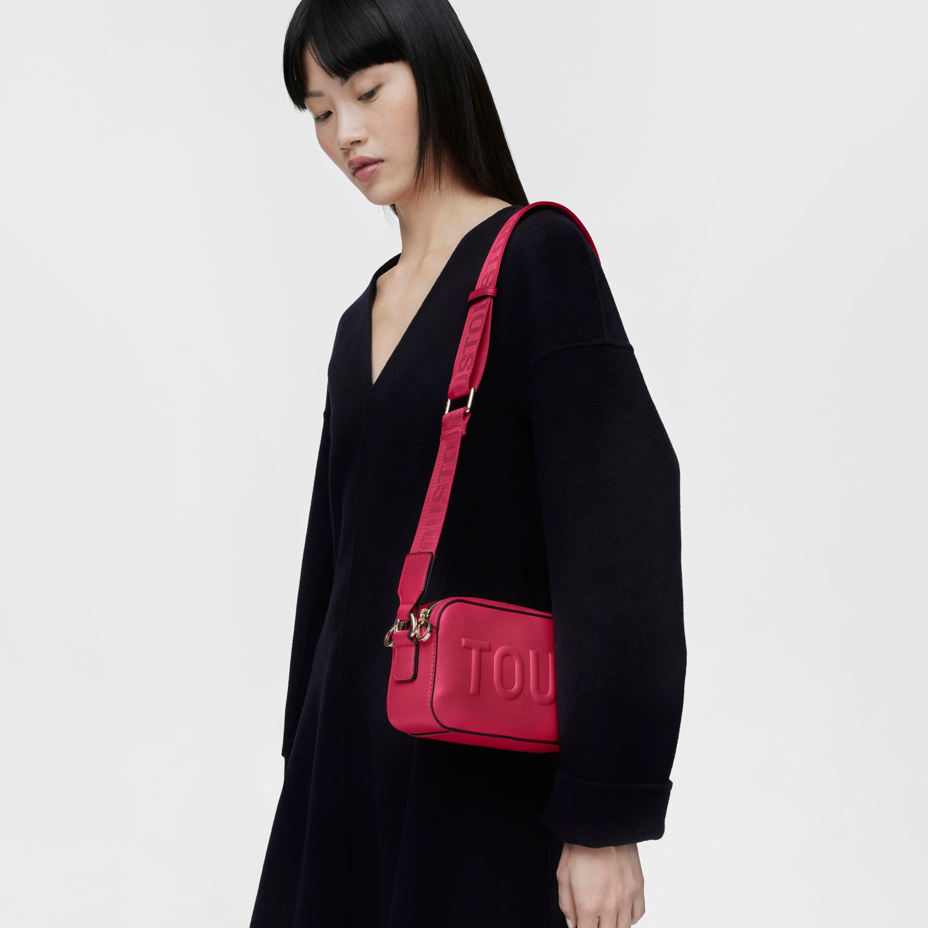 Fuchsia TOUS La Rue New Crossbody reporter bag