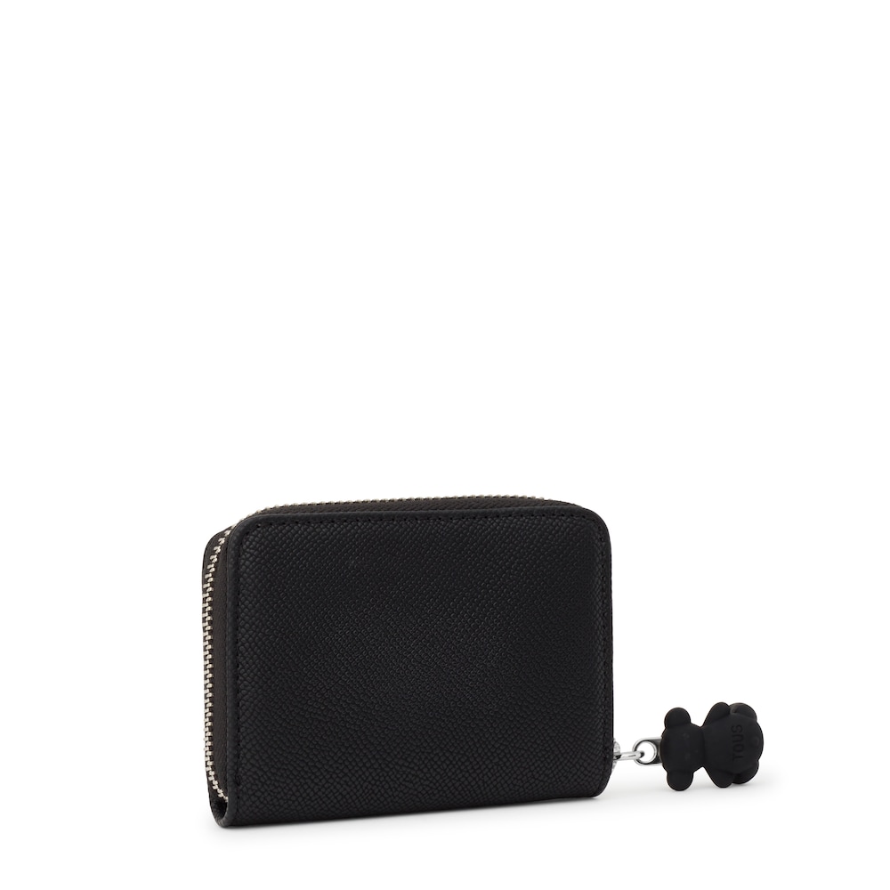 Black TOUS La Rue New Change purse Black TOUS La Rue New Change purse