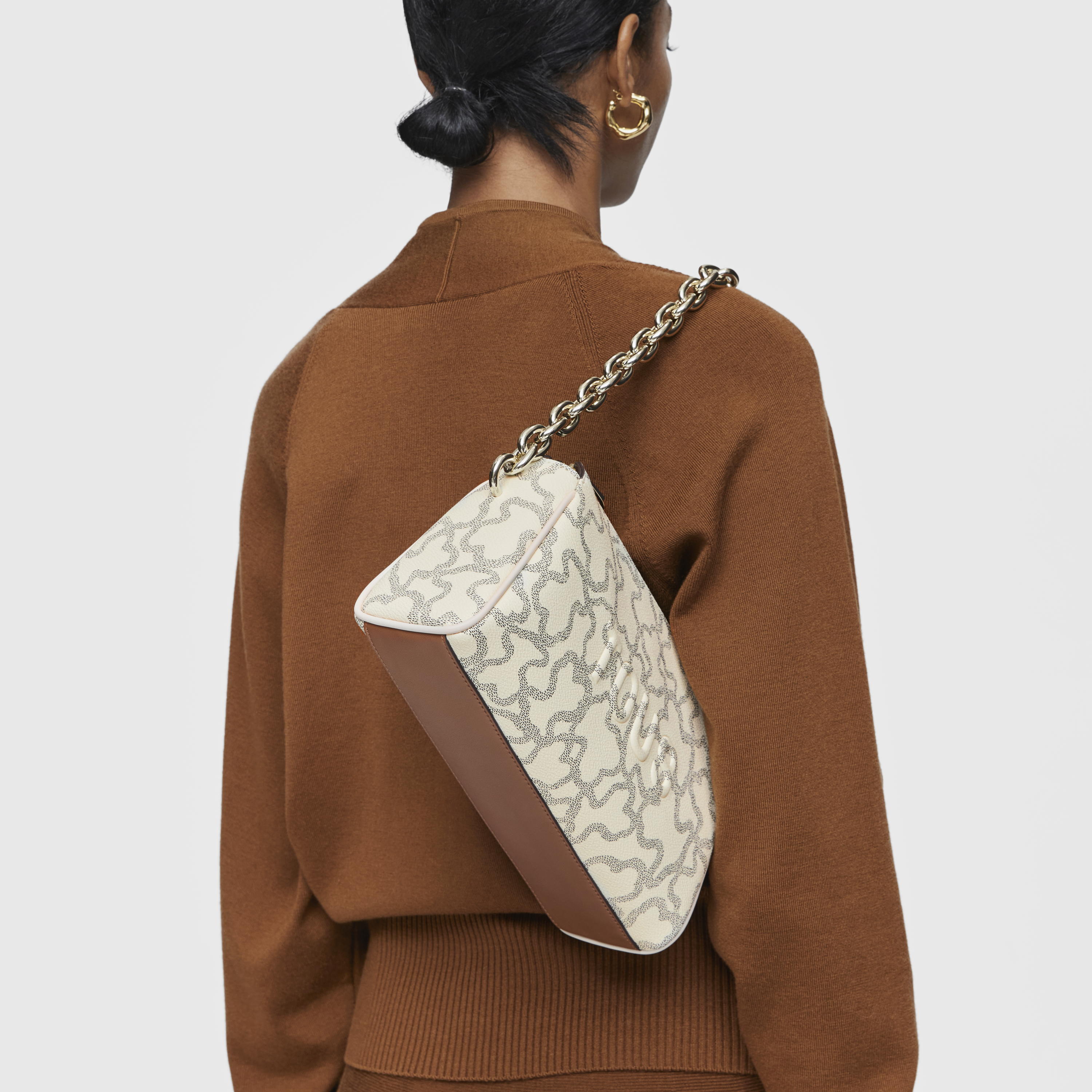 Beige Crossbody bag Kaos Icon