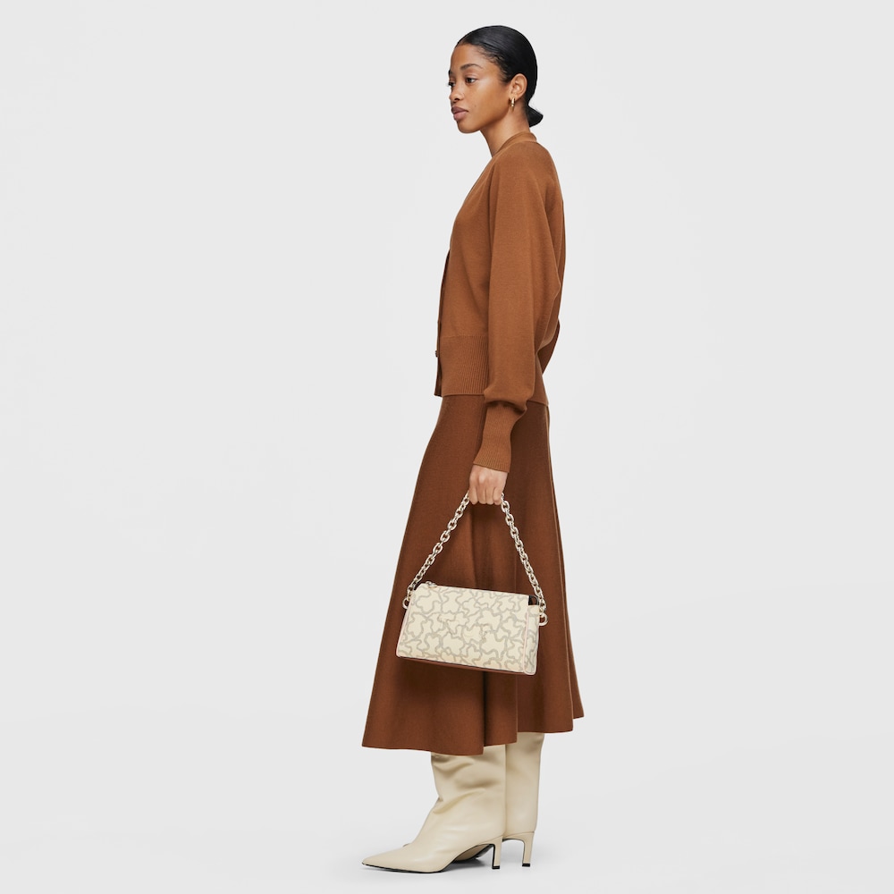 Bandolera beige Kaos Icon