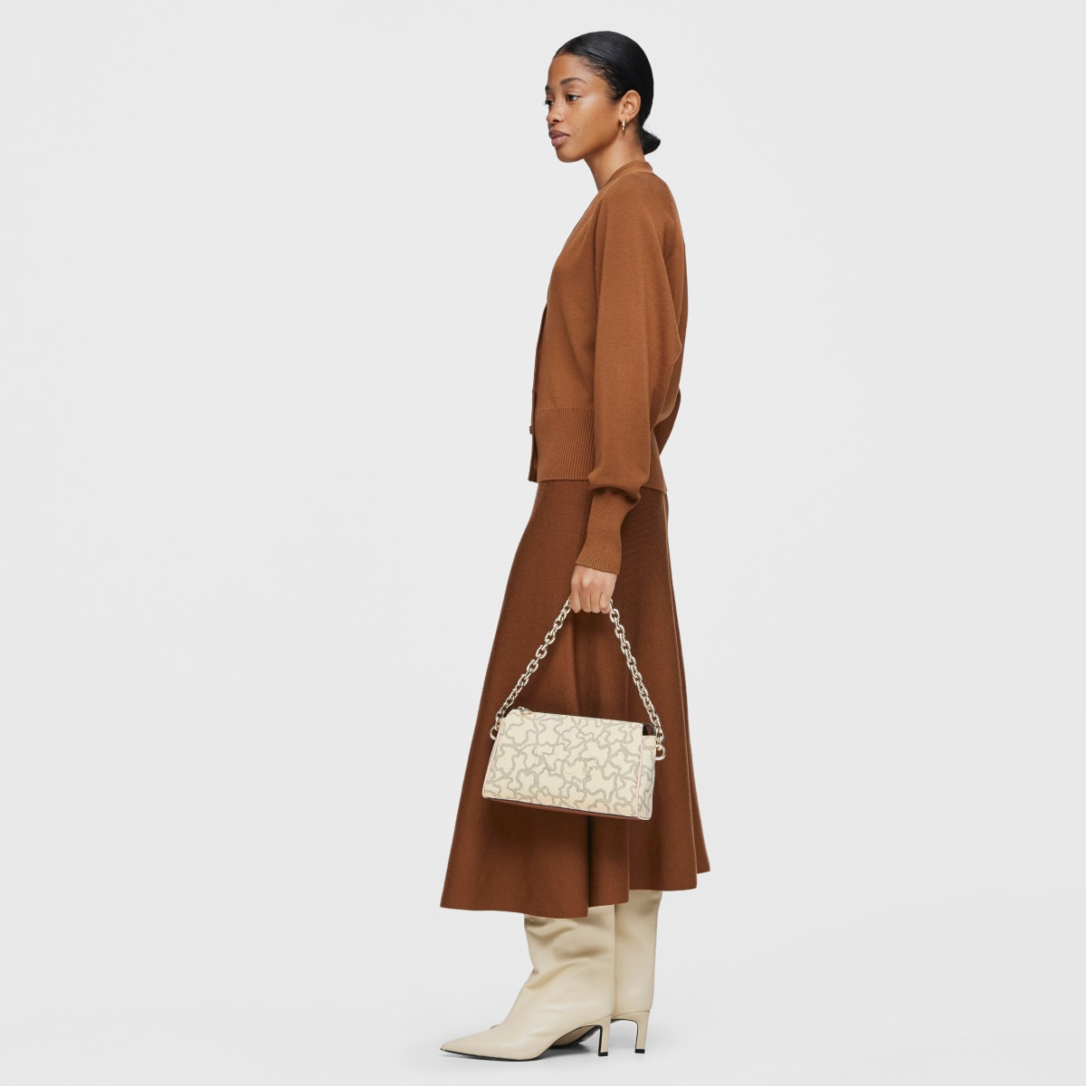 Beige Crossbody bag Kaos Icon