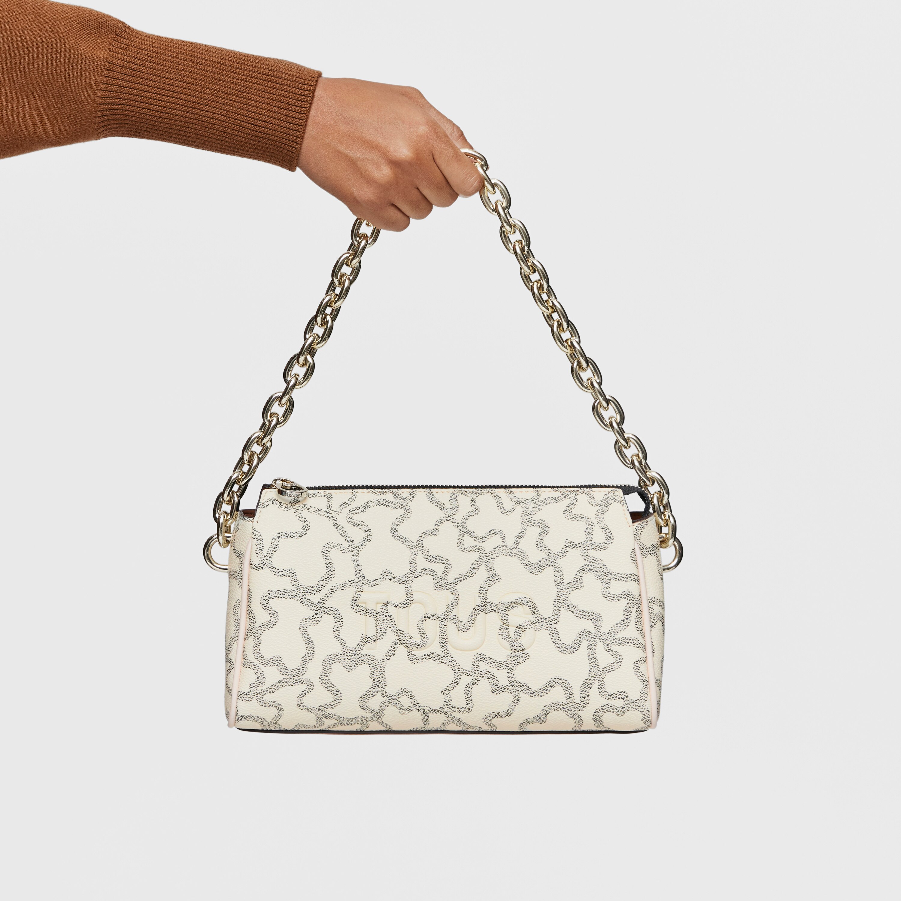 Beige Crossbody bag Kaos Icon