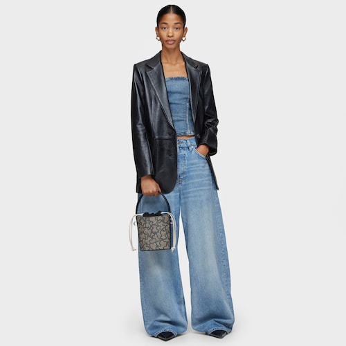 Small black Bucket bag Kaos Icon
