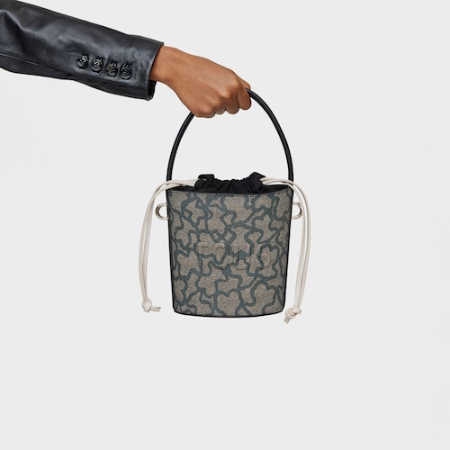 Small black Bucket bag Kaos Icon