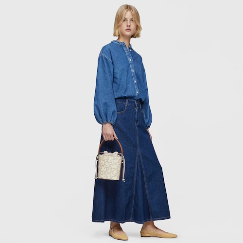Small beige Bucket bag Kaos Icon