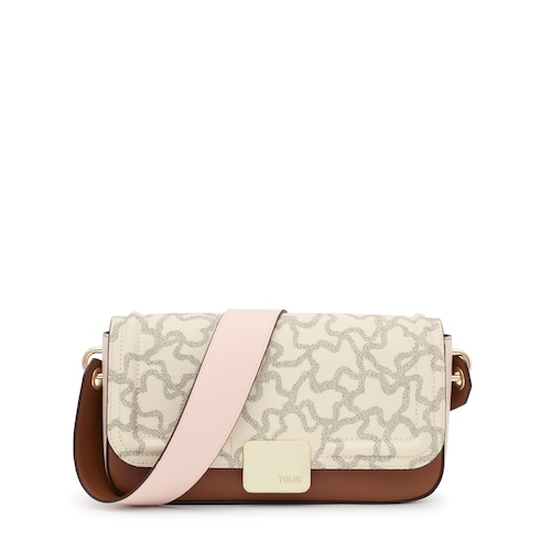 Medium beige Crossbody bag Kaos Icon