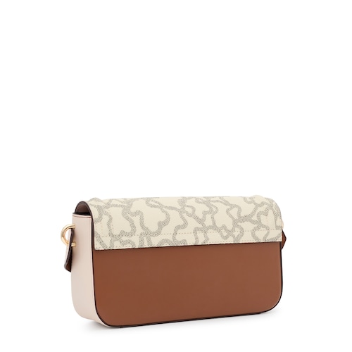 Medium beige Crossbody bag Kaos Icon