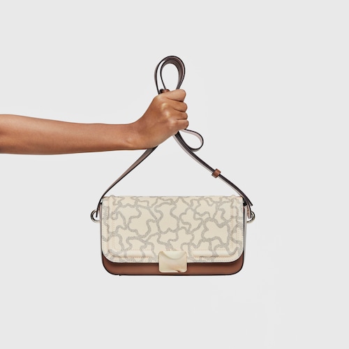 Medium beige Crossbody bag Kaos Icon