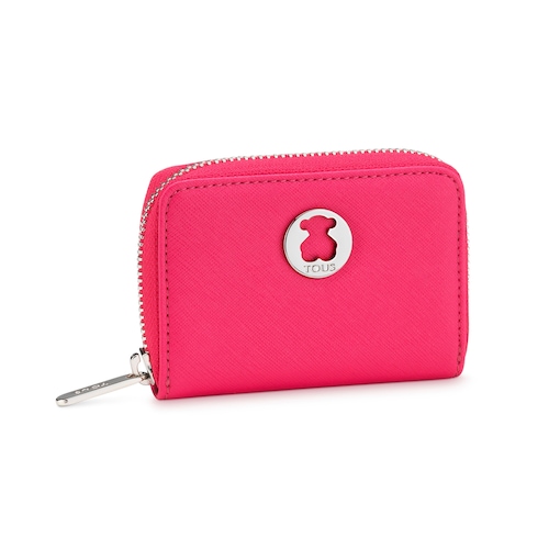 Fuchsia Dubai Saffiano Change purse