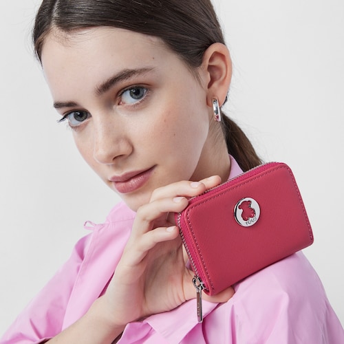 Monedero Dubai Saffiano fucsia