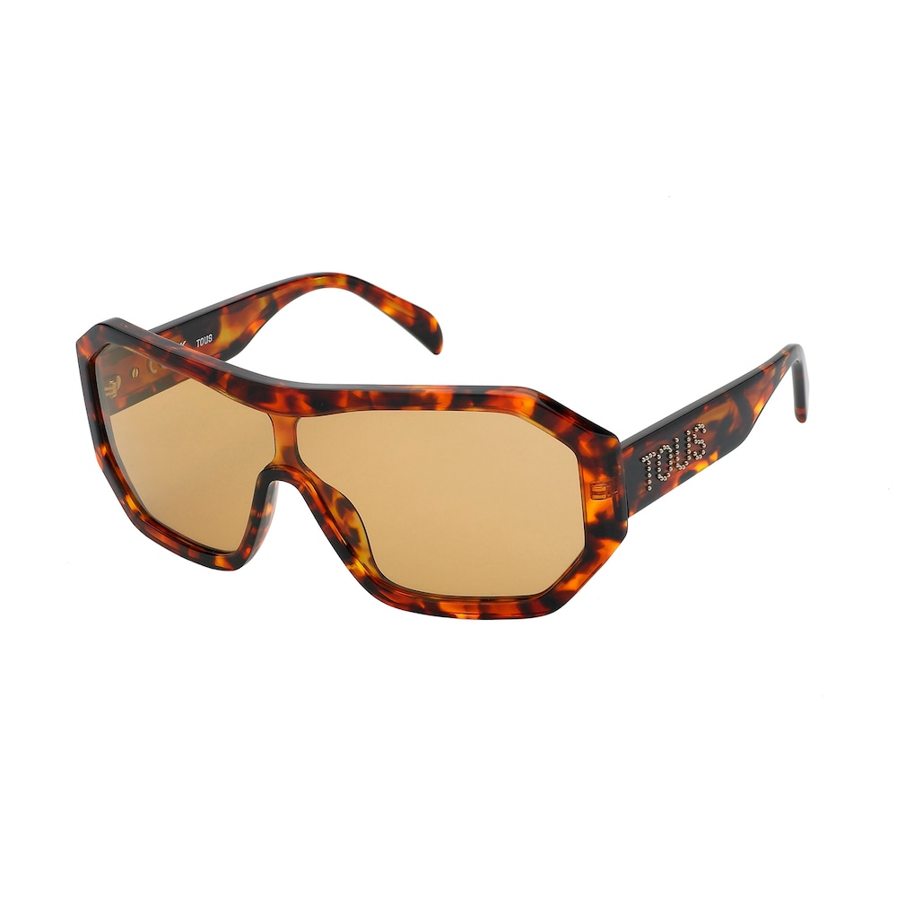 Havana-colored Sunglasses Studs Mask