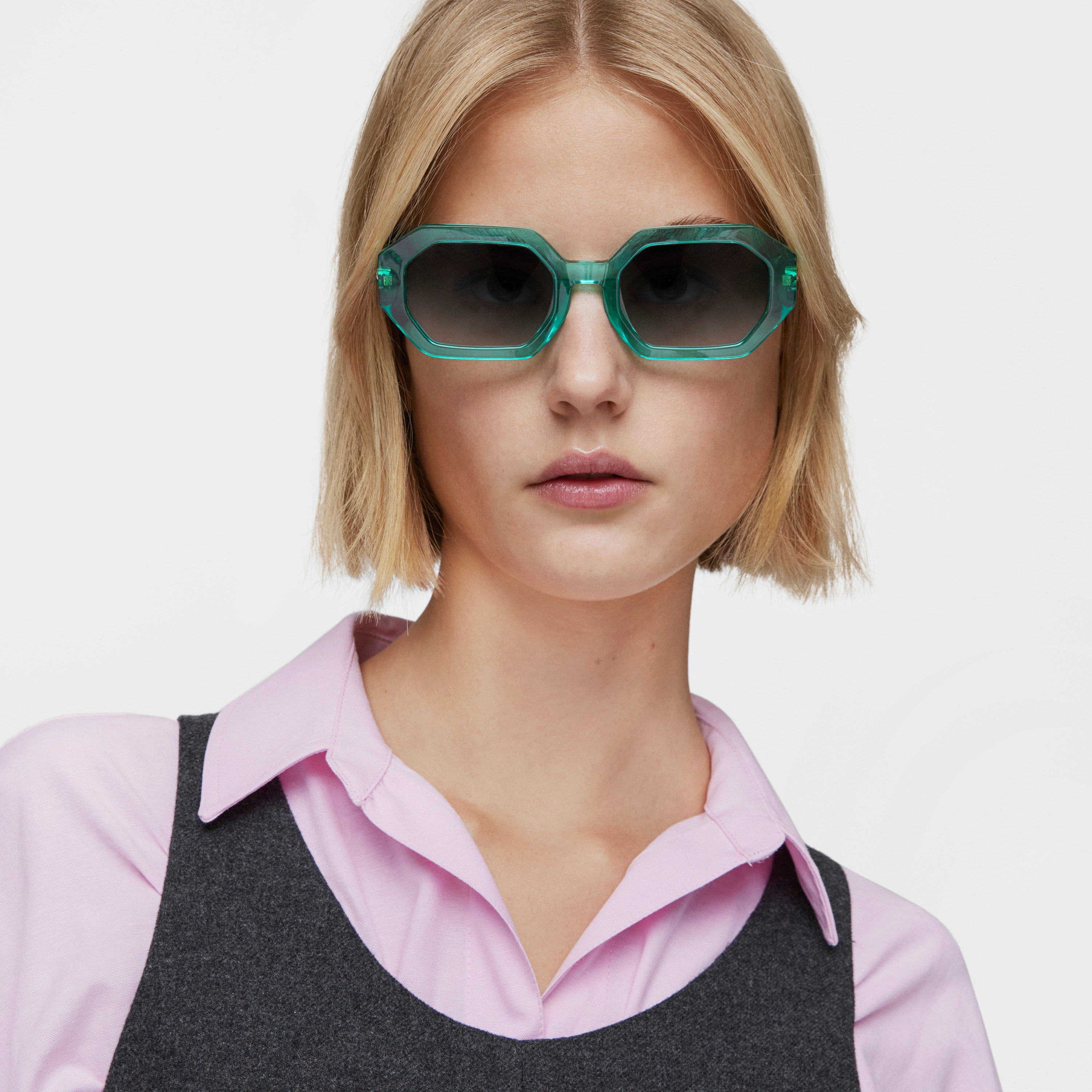 Green Sunglasses TOUS Geometric
