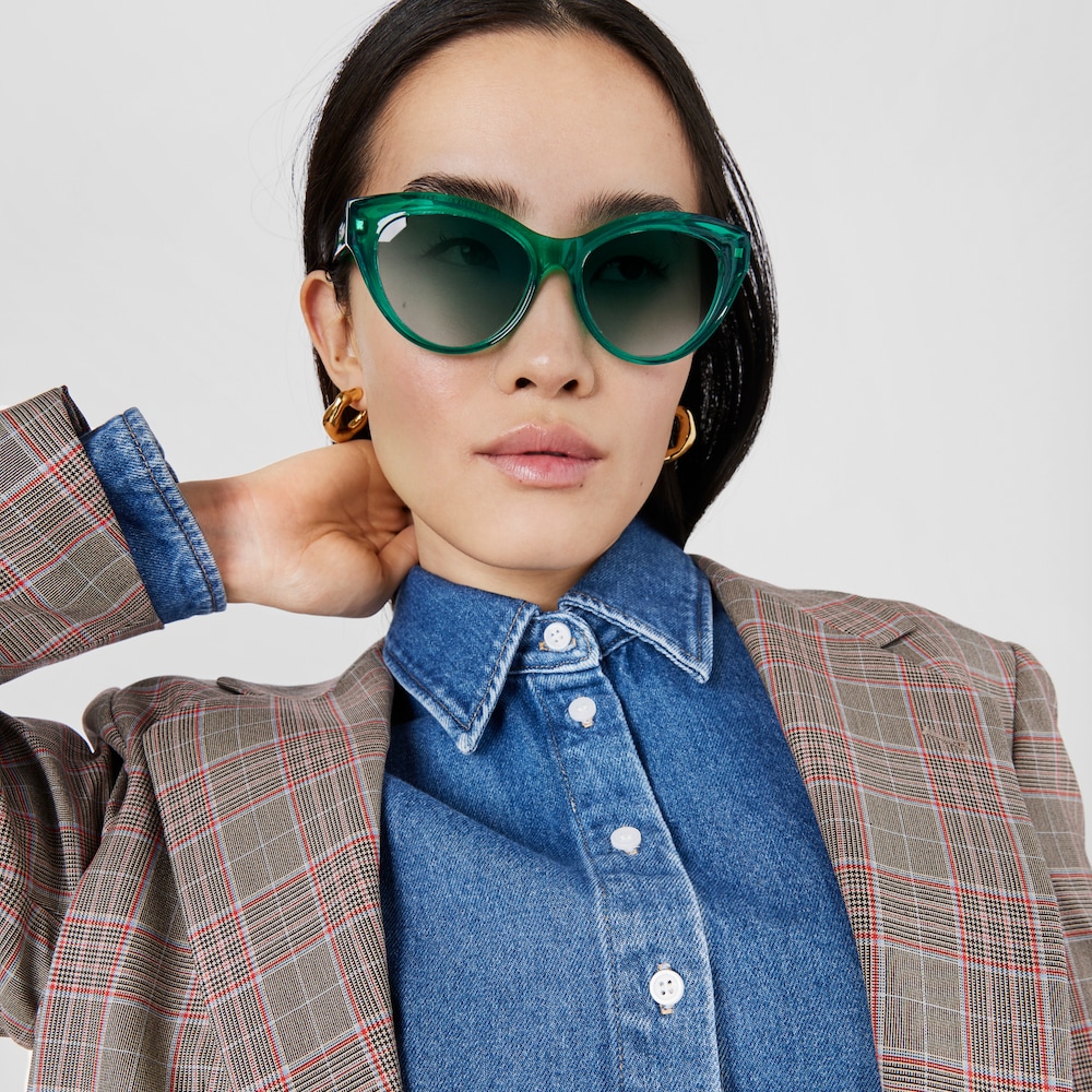 Lentes de sol Butterfly marr&oacute;n