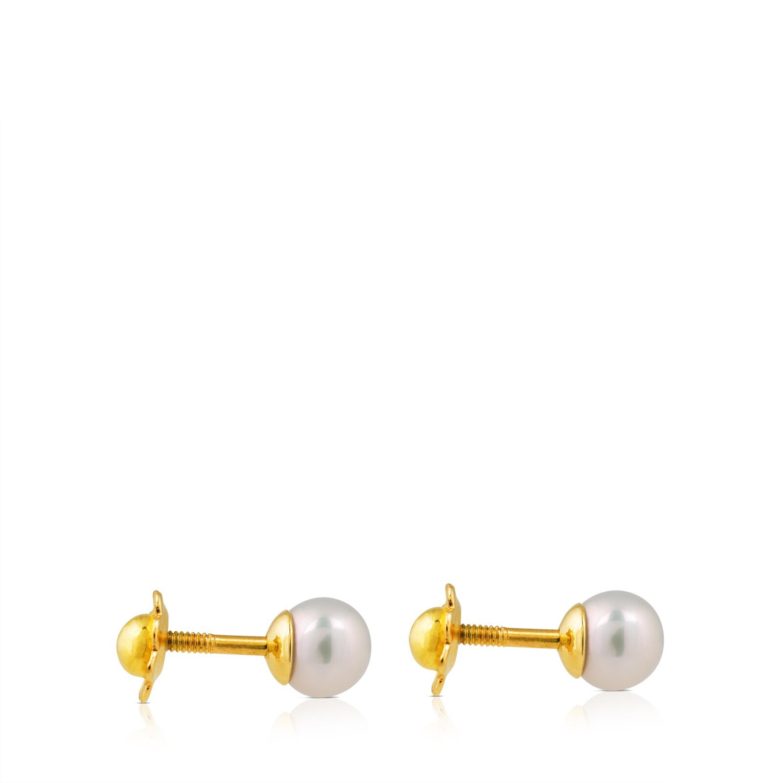 Gold Baby TOUS Earrings with pearls