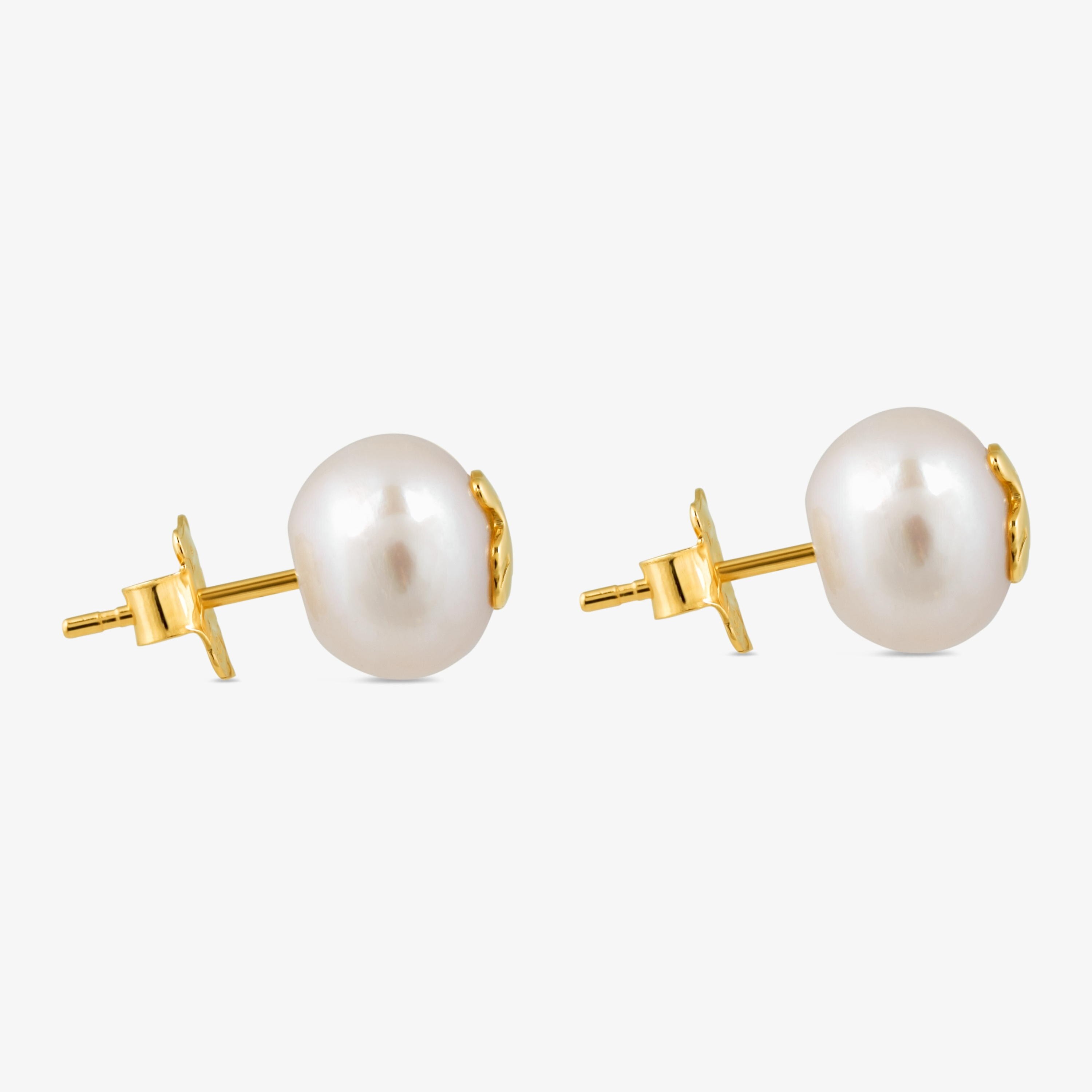 18K solid gold TOUS Bear Earrings with Pearls Bear motif