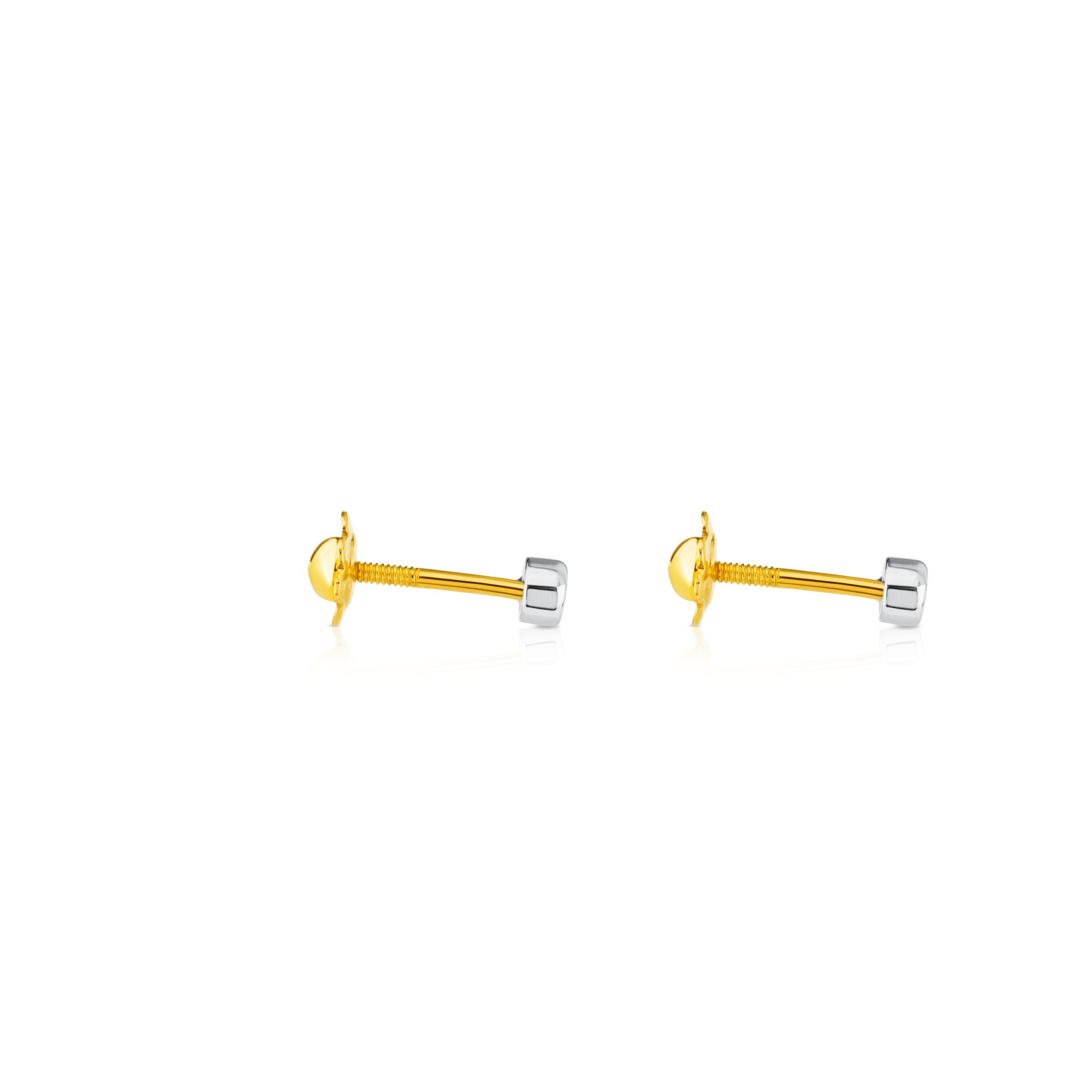 Yellow and White Gold TOUS Diamonds Earrings