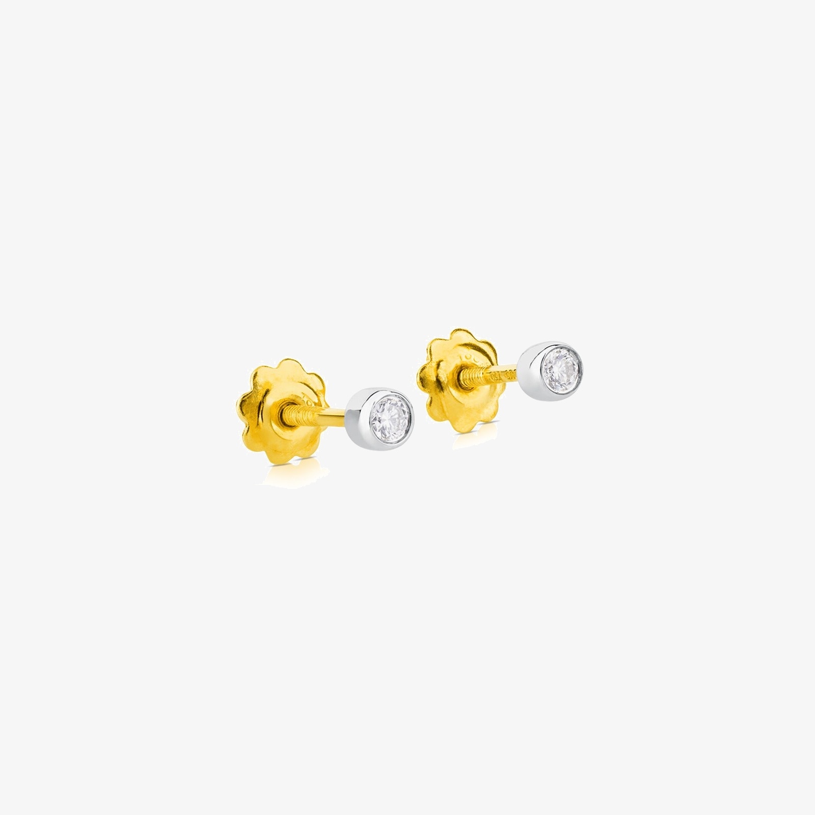 18K Solid gold and 18K white gold TOUS Diamonds Earrings