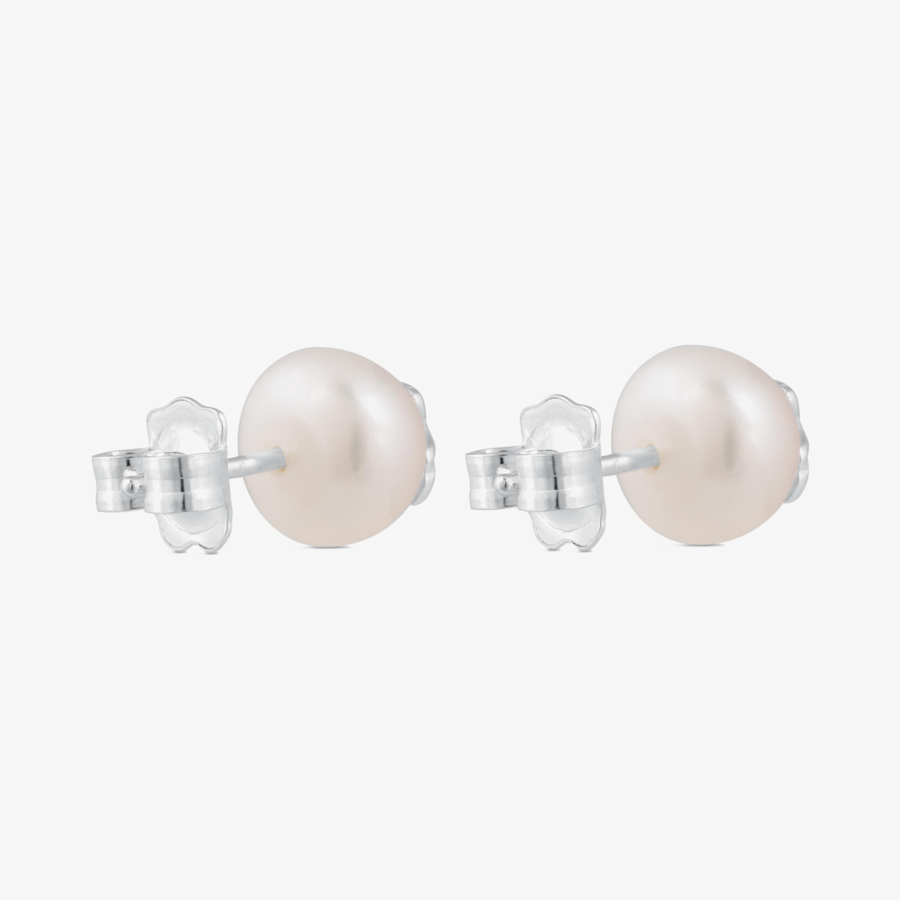 Silver TOUS Pearl Earrings with Pearl