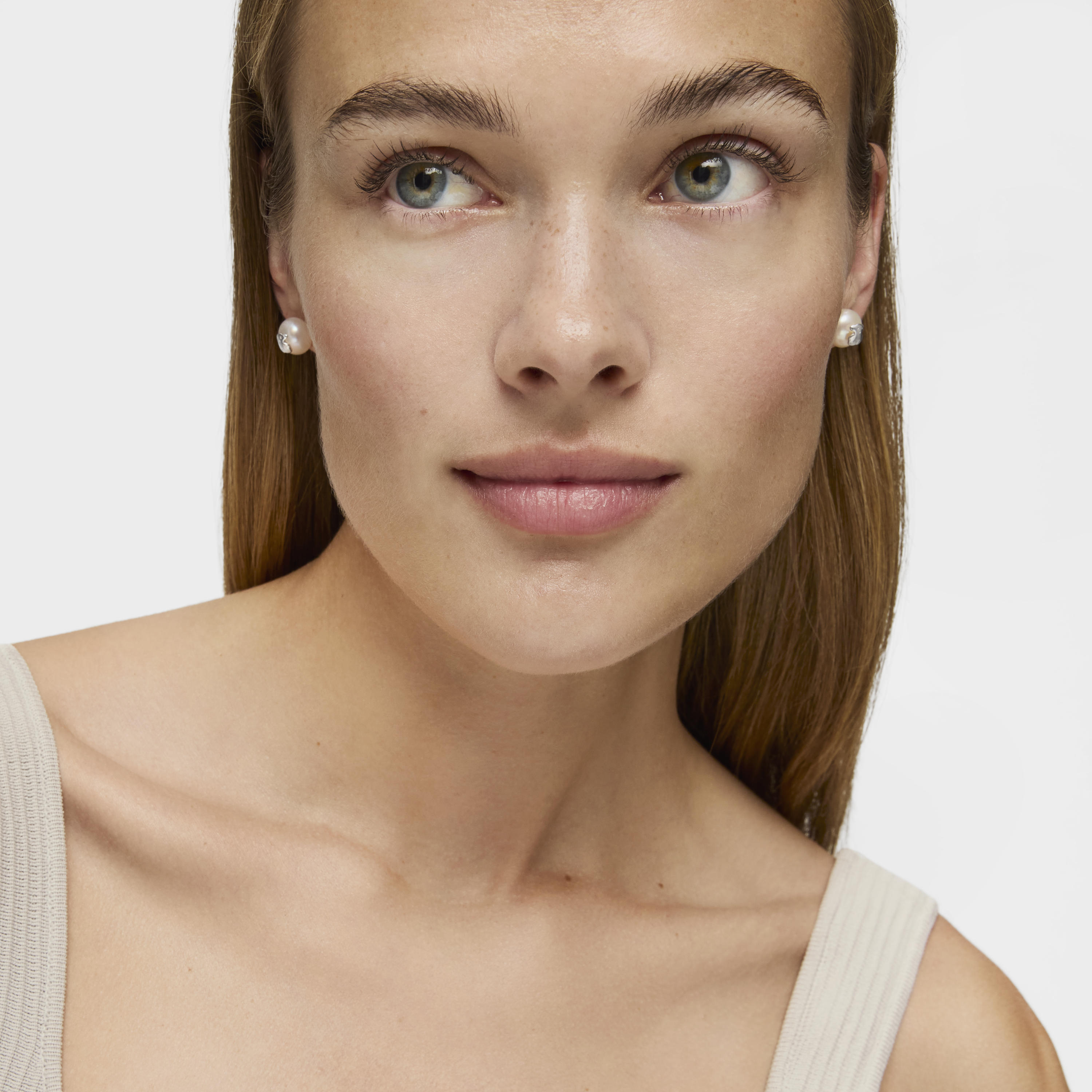 Silver TOUS Pearl Earrings with Pearl