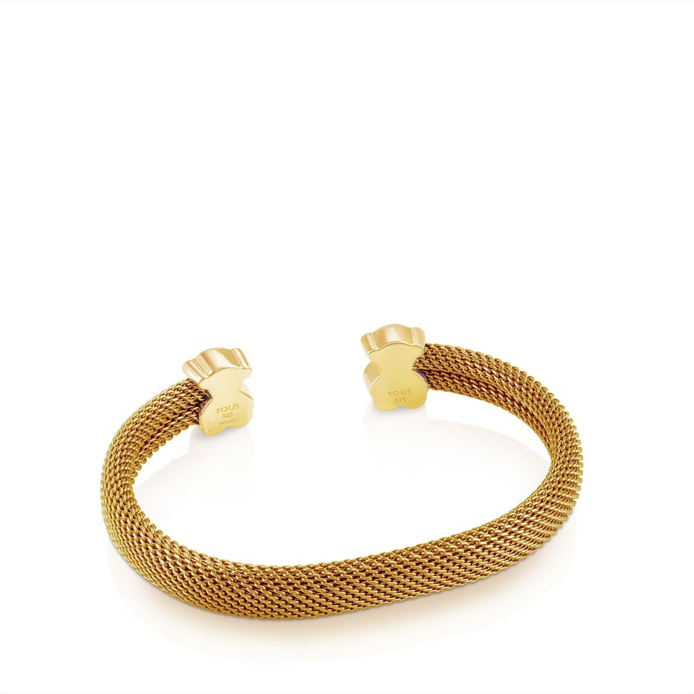 Pulsera con ba&ntilde;o de oro 18 kt sobre plata Sweet Dolls