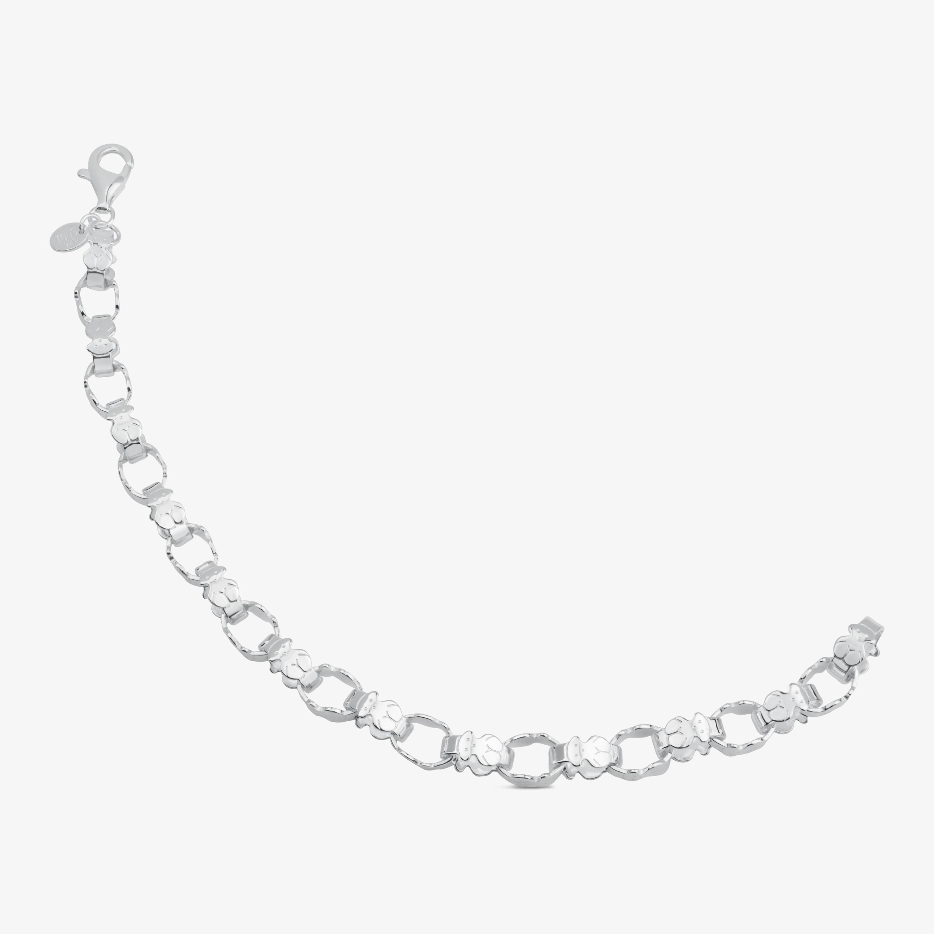 Silver TOUS Bear Bracelet 19cm.
